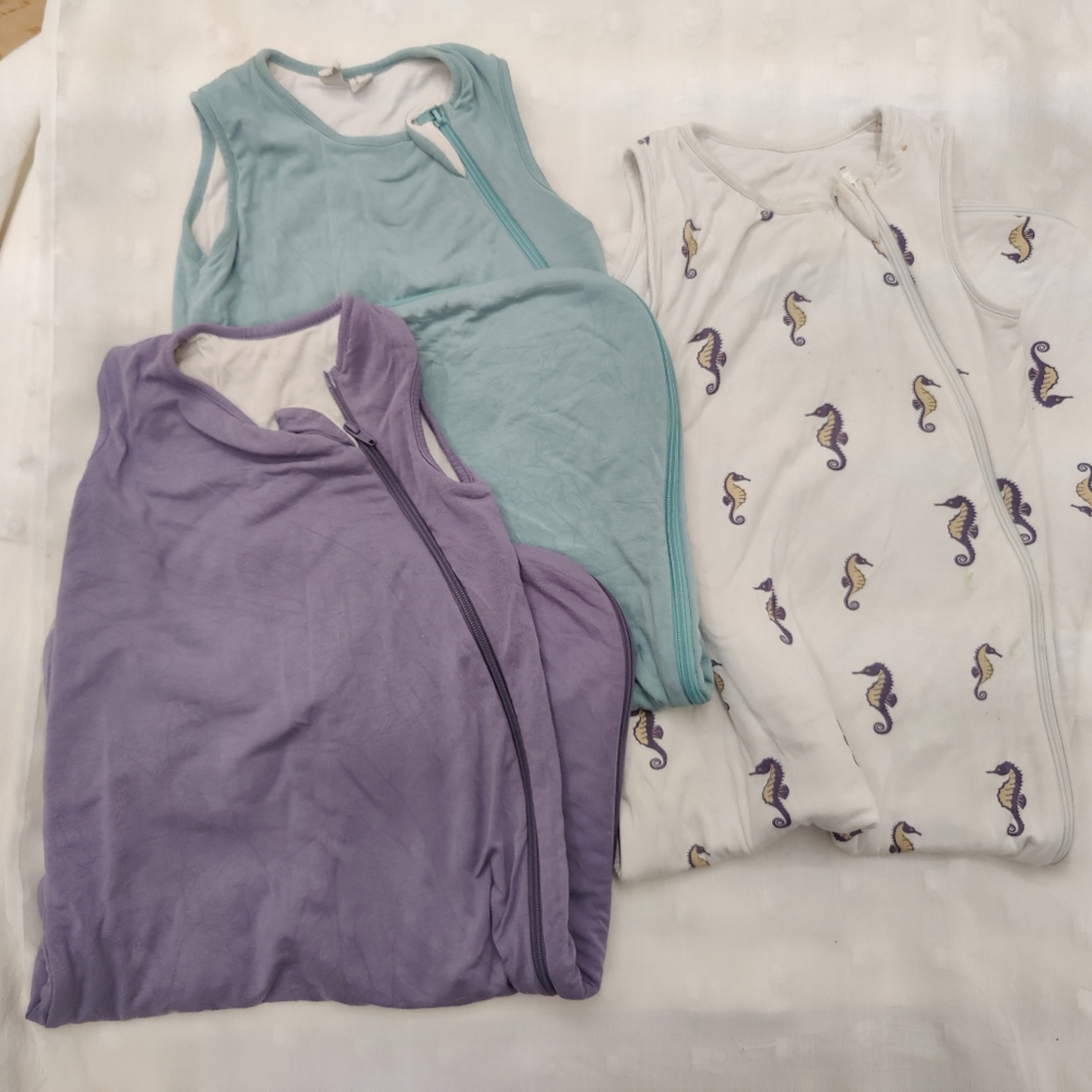 3 Kyte Baby Bamboo Sleep Sacks, 6-18m and 24 Months, 1.0 TOG